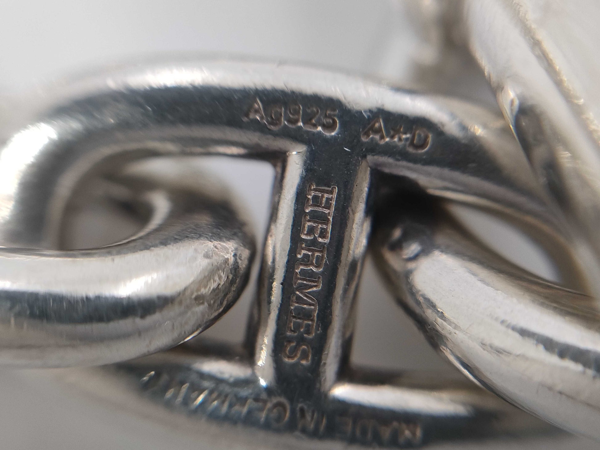 HERMES HERMES Schone Dunkle 12-Panel Bracelet Bangle