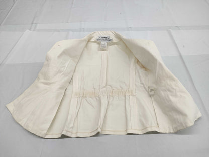 CHANEL CHANEL Cotton Jacket WHI Jacket
