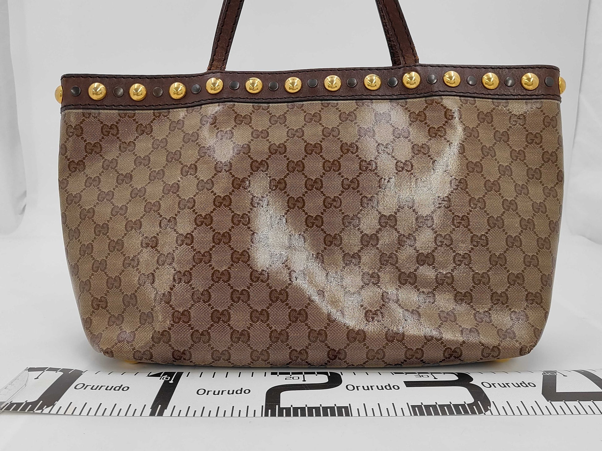 GUCCI GG Crystal Brown 207291 Tote Bag