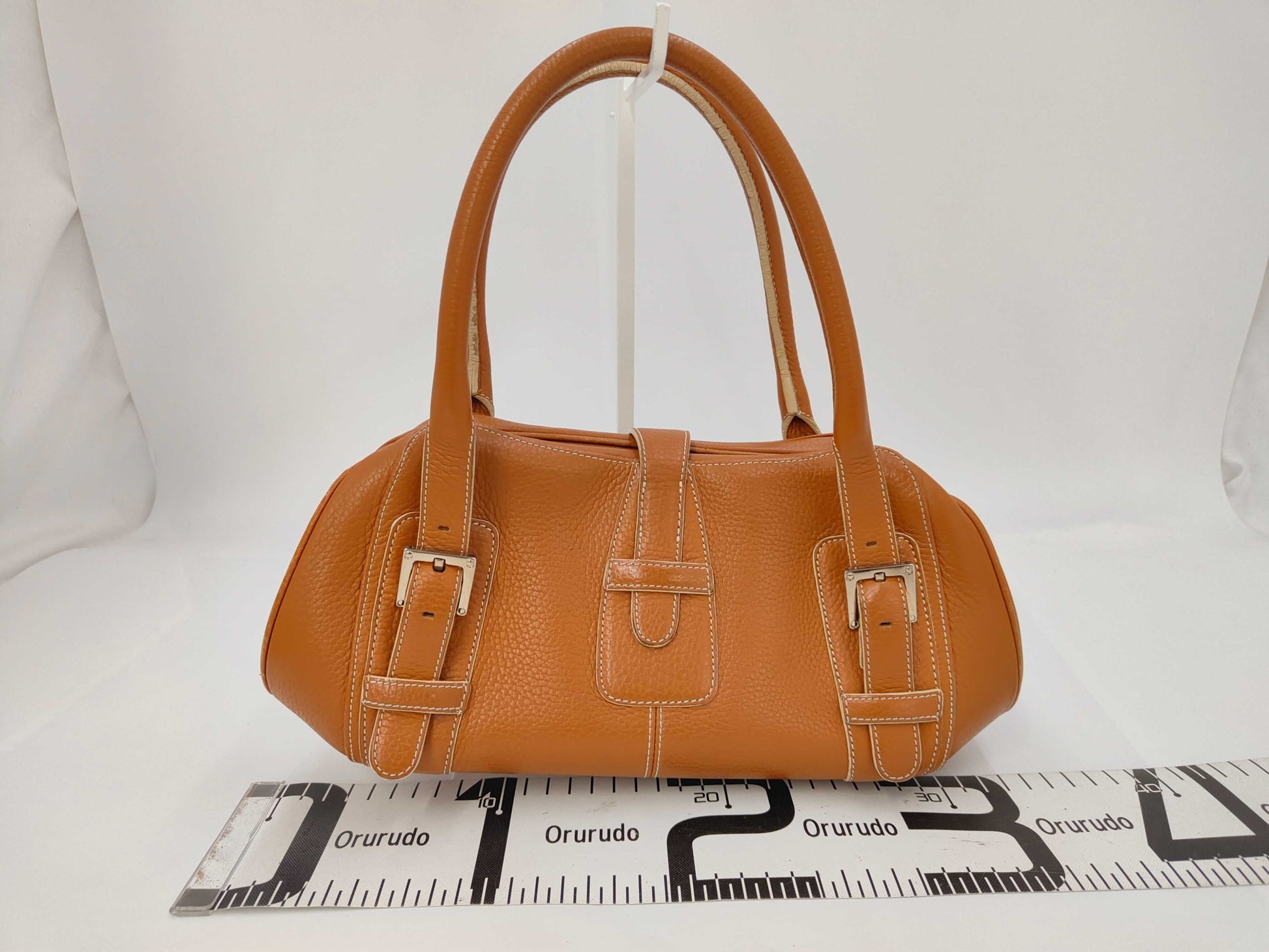 LOEWE Senda Handbag Leather Camel Shoulder Bag