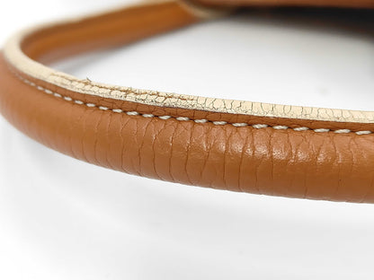 LOEWE Senda Handbag Leather Camel Shoulder Bag