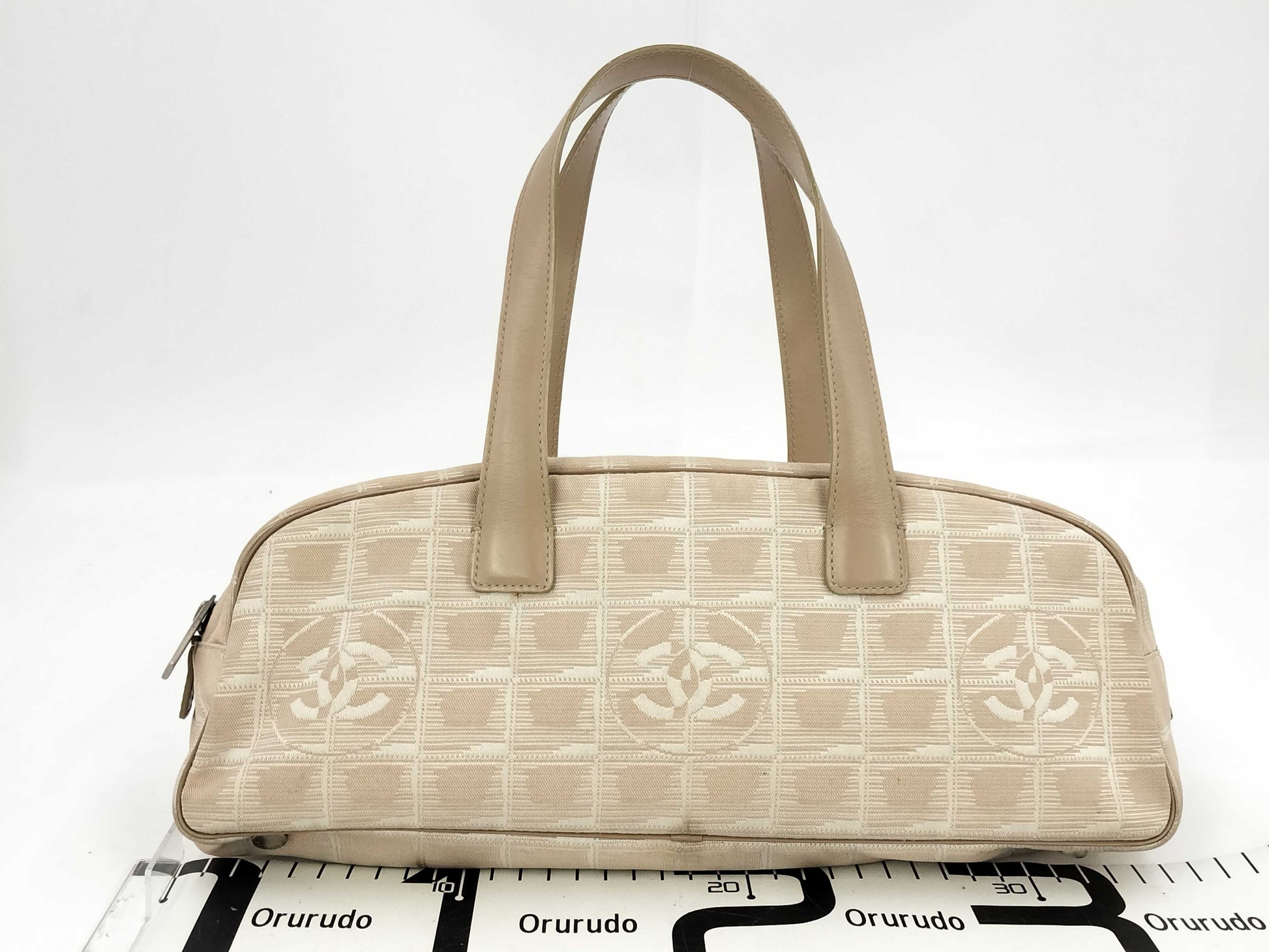 CHANEL New Travel Nylon Beige 7537640 Bag