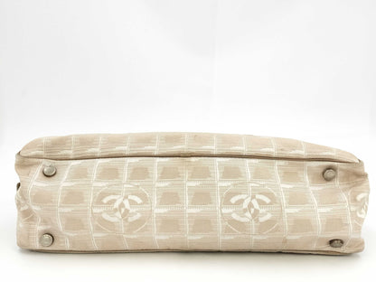 CHANEL New Travel Nylon Beige 7537640 Bag