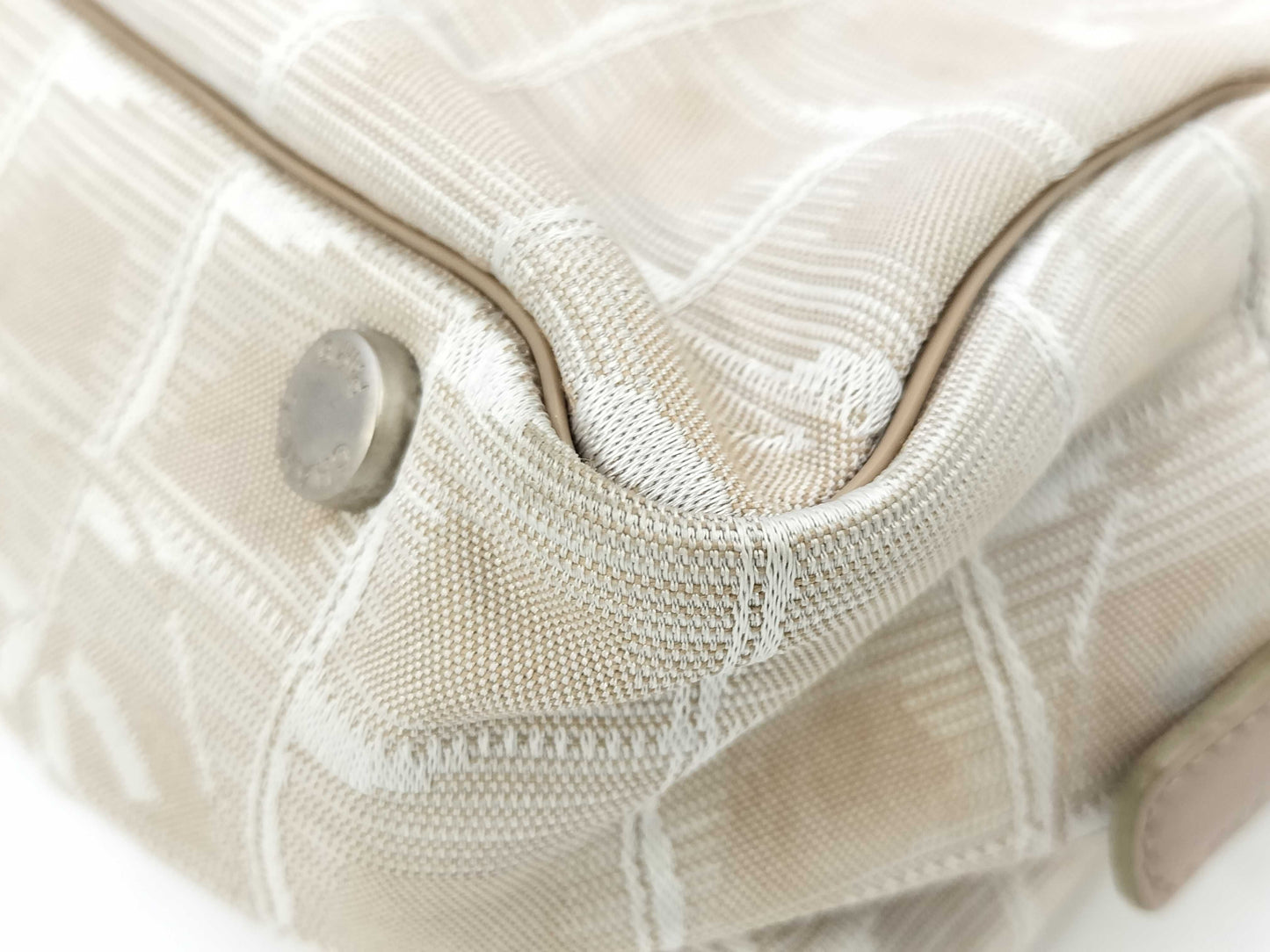 CHANEL New Travel Nylon Beige 6454014 Handbag