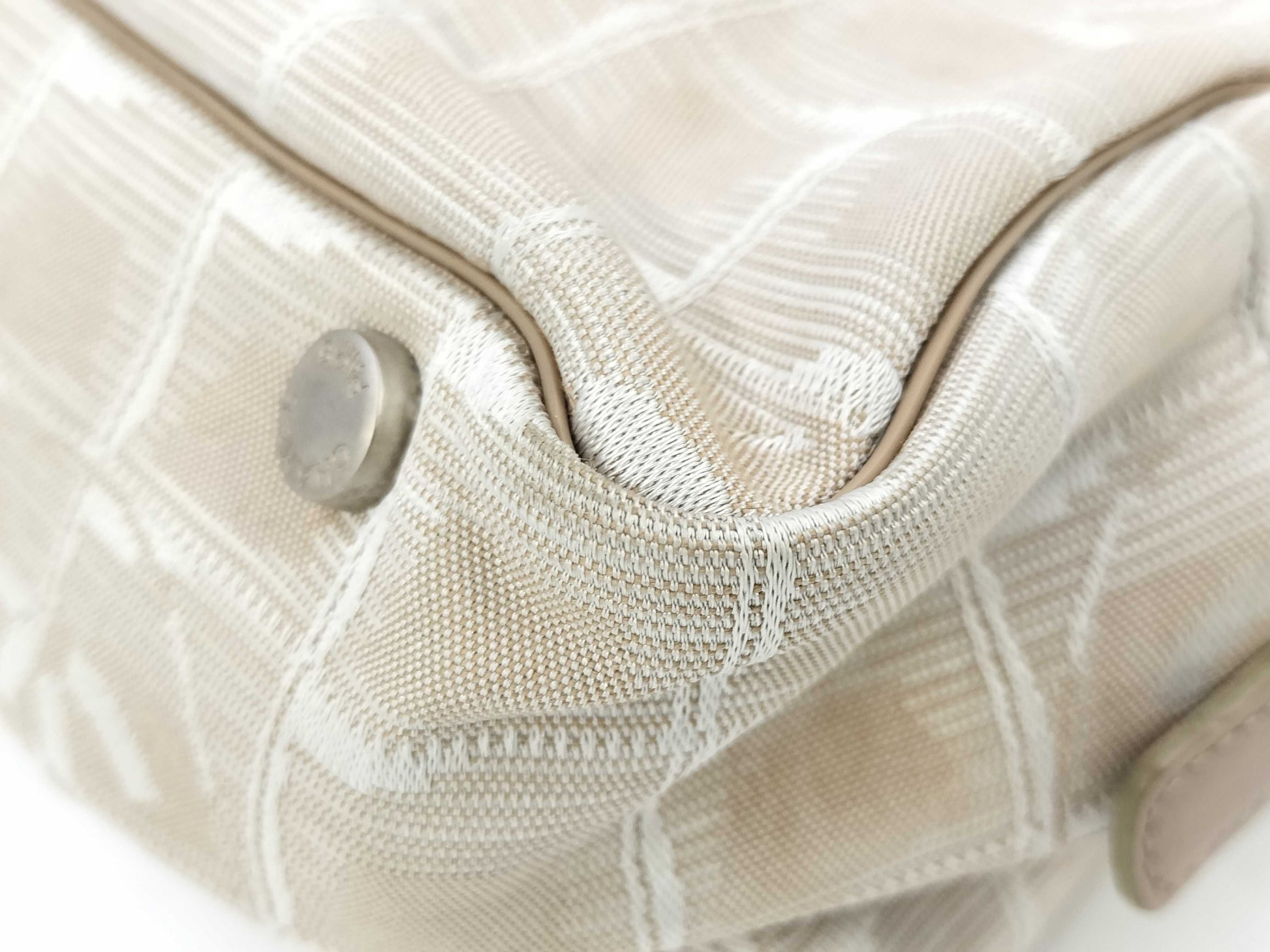 CHANEL New Travel Nylon Beige 6454014 Handbag