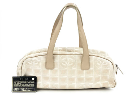 CHANEL New Travel Nylon Beige 6454014 Handbag
