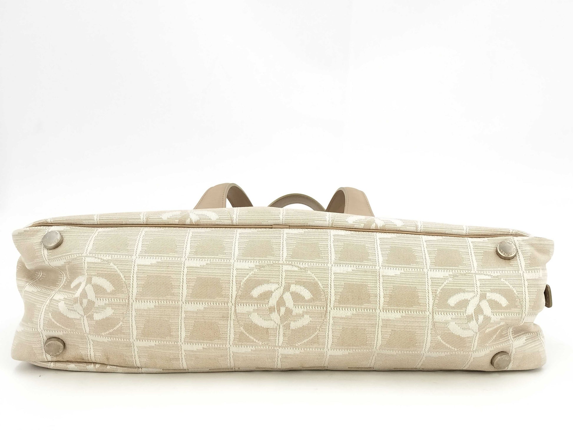 CHANEL New Travel Nylon Beige 6454014 Handbag