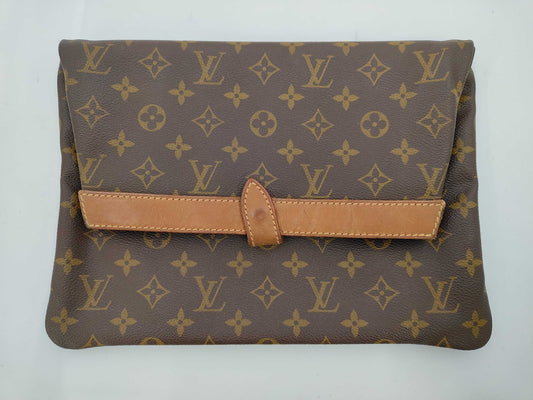 LOUIS VUITTON Louis Vuitton Monogram Pochette Priant Serial Unknown Clutch Bag