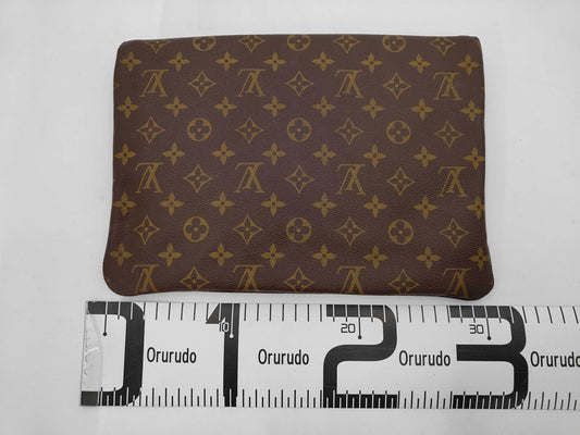 LOUIS VUITTON Louis Vuitton Monogram Pochette Priant Serial Unknown Clutch Bag