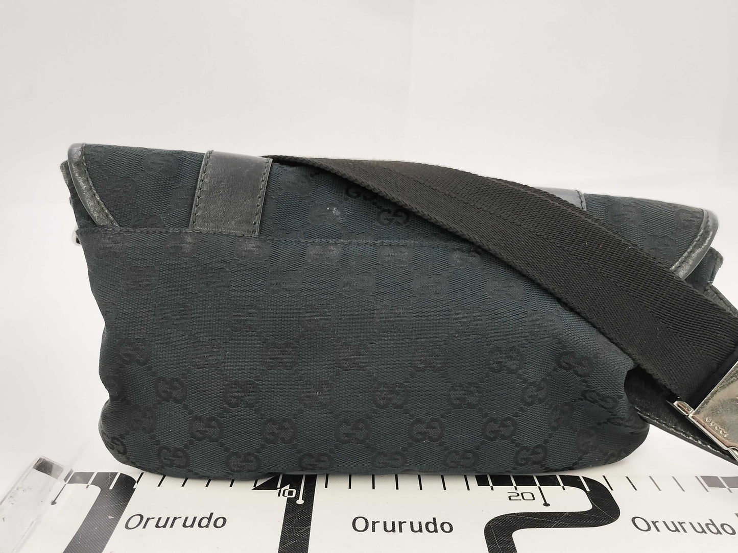 GUCCI Gucci GG Canvas Body Bag Black 145851 Shoulder Bag