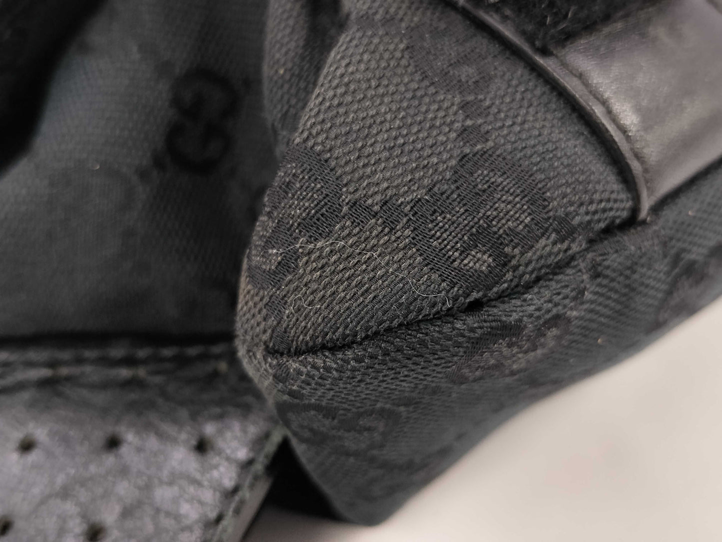 GUCCI Gucci GG Canvas Body Bag Black 145851 Shoulder Bag