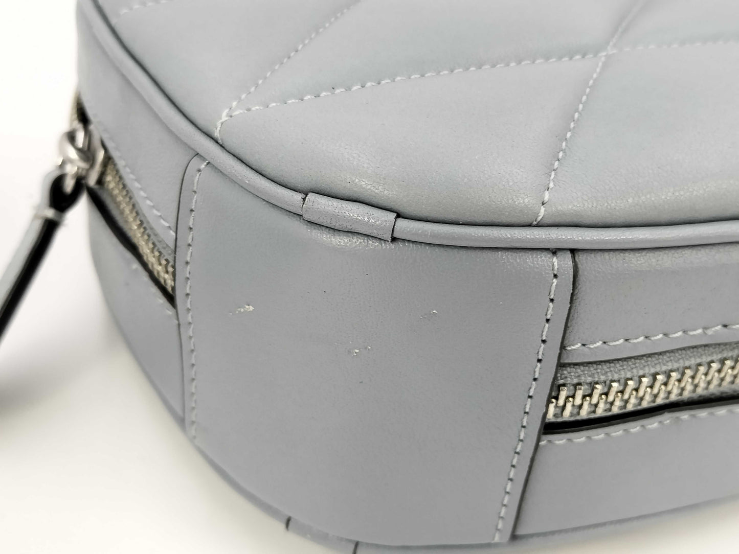 COACH Coach Shoulder Bag Quilted Leather Grey Heart CE725 Shoulder Bag