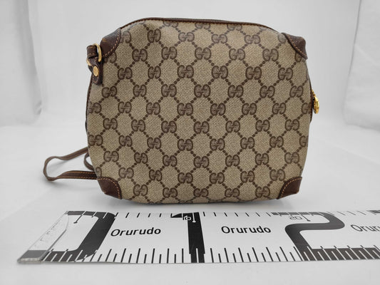 GUCCI GG Plus PVC Brown 007/115/0093 Shoulder Bag