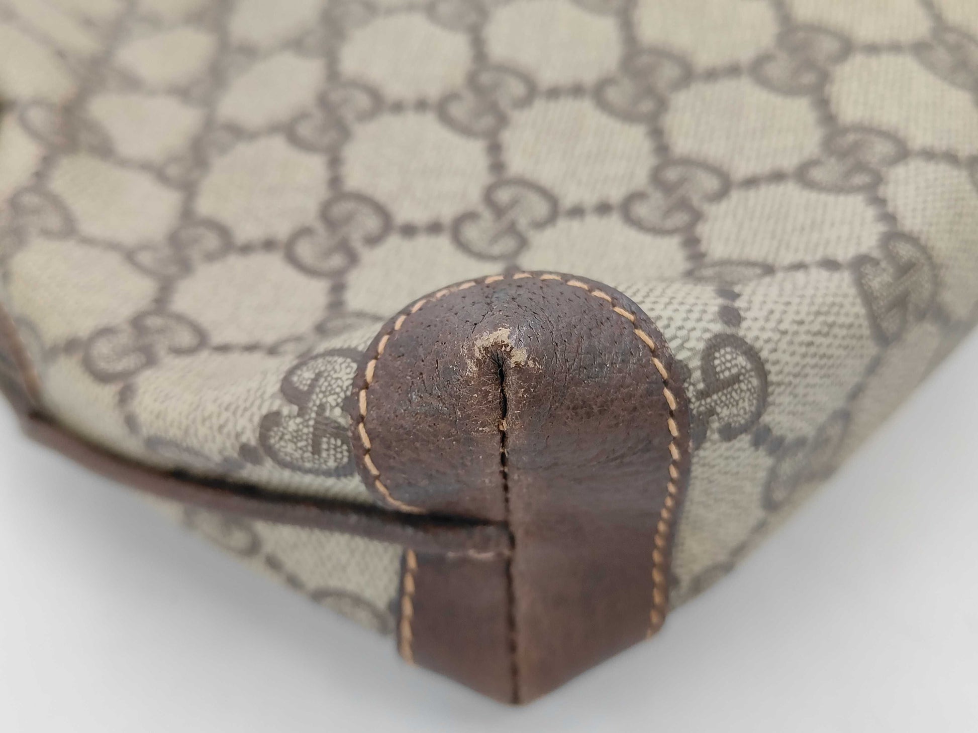 GUCCI GG Plus PVC Brown 007/115/0093 Shoulder Bag