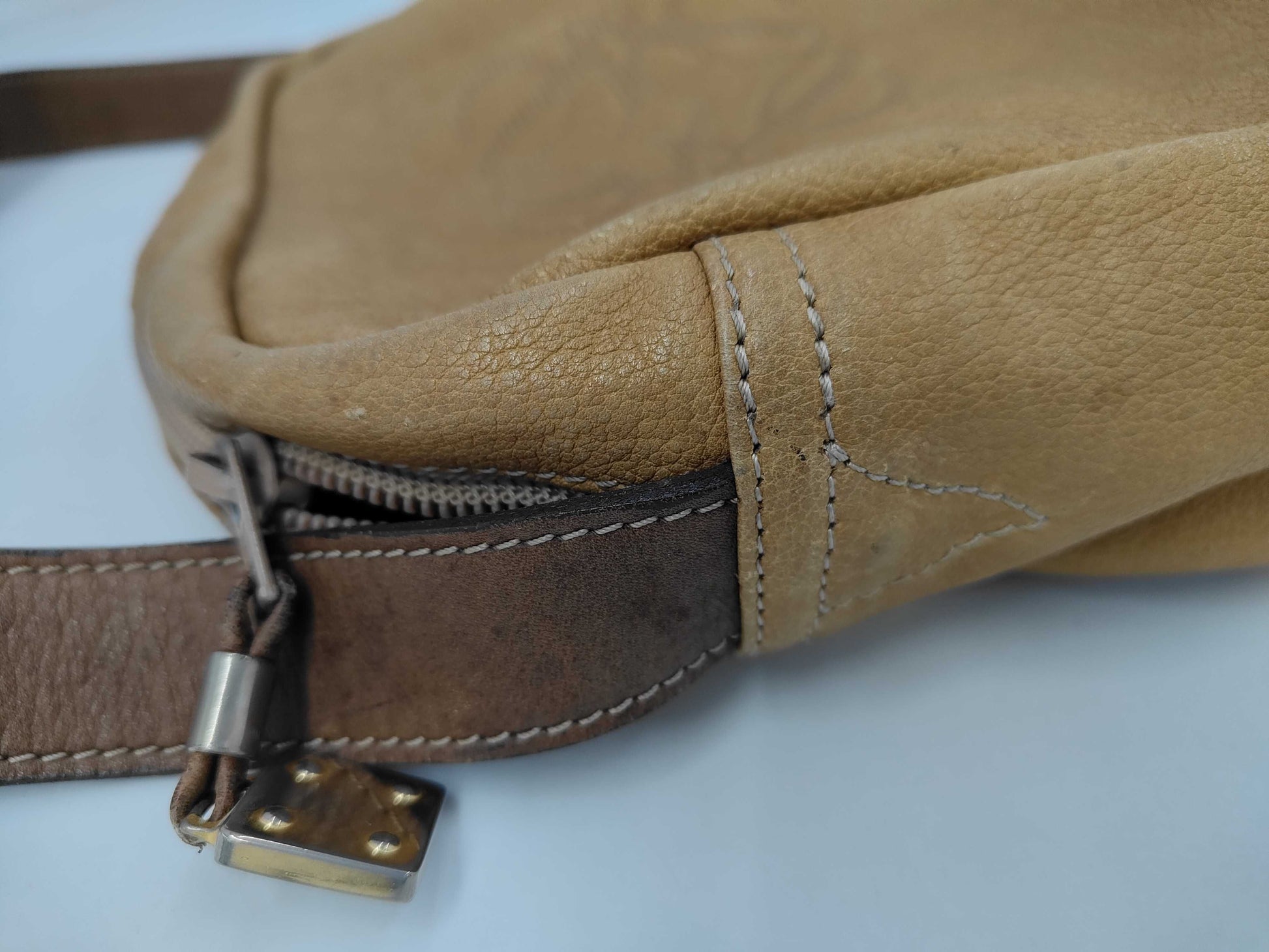 LOEWE Shoulder Bag Leather Camel Handbag