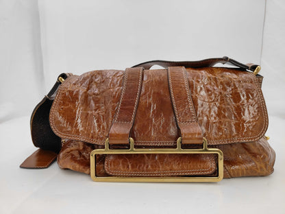 chloe Chloe Leather Brown Shoulder Bag