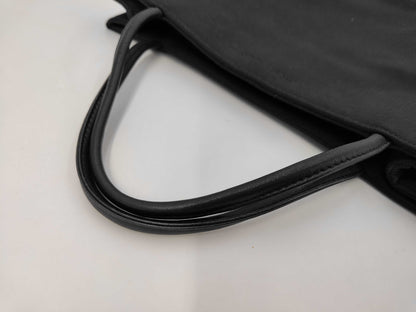 BURBERRY Handbag Canvas Black Tote Bag