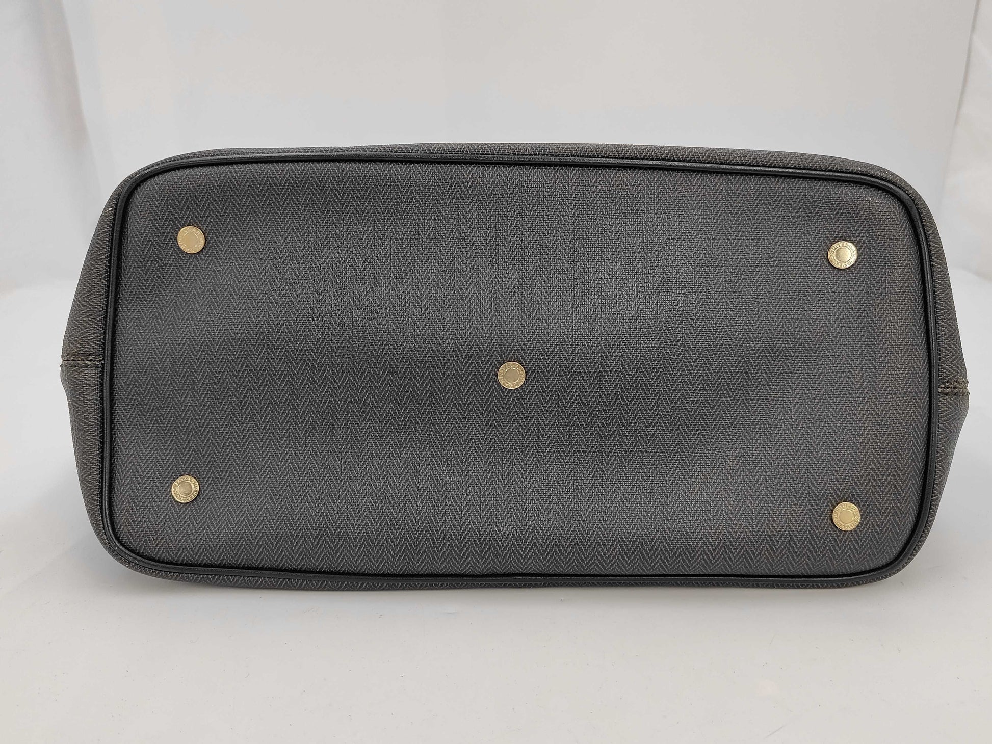 BVLGARI Weekend Correzione PVC Grey Tote Bag