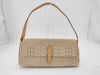 BURBERRY London One Shoulder Canvas Beige Check Shoulder Bag