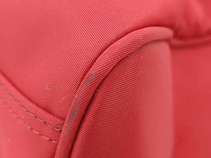 BURBERRY Golf Nylon Red Boston Bag