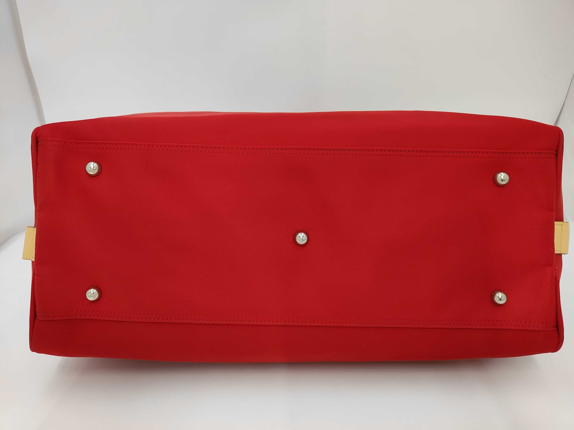 BURBERRY Golf Nylon Red Boston Bag