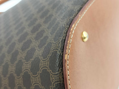 CELINE Macadam 2way Bag PVC Brown Handbag