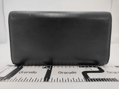 CELINE Celine Clutch Bag Leather Black Bag