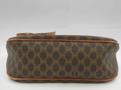 CELINE Macadam Shoulder Bag PVC Brown Shoulder Bag