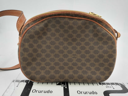 CELINE Macadam Shoulder Bag PVC Brown Shoulder Bag