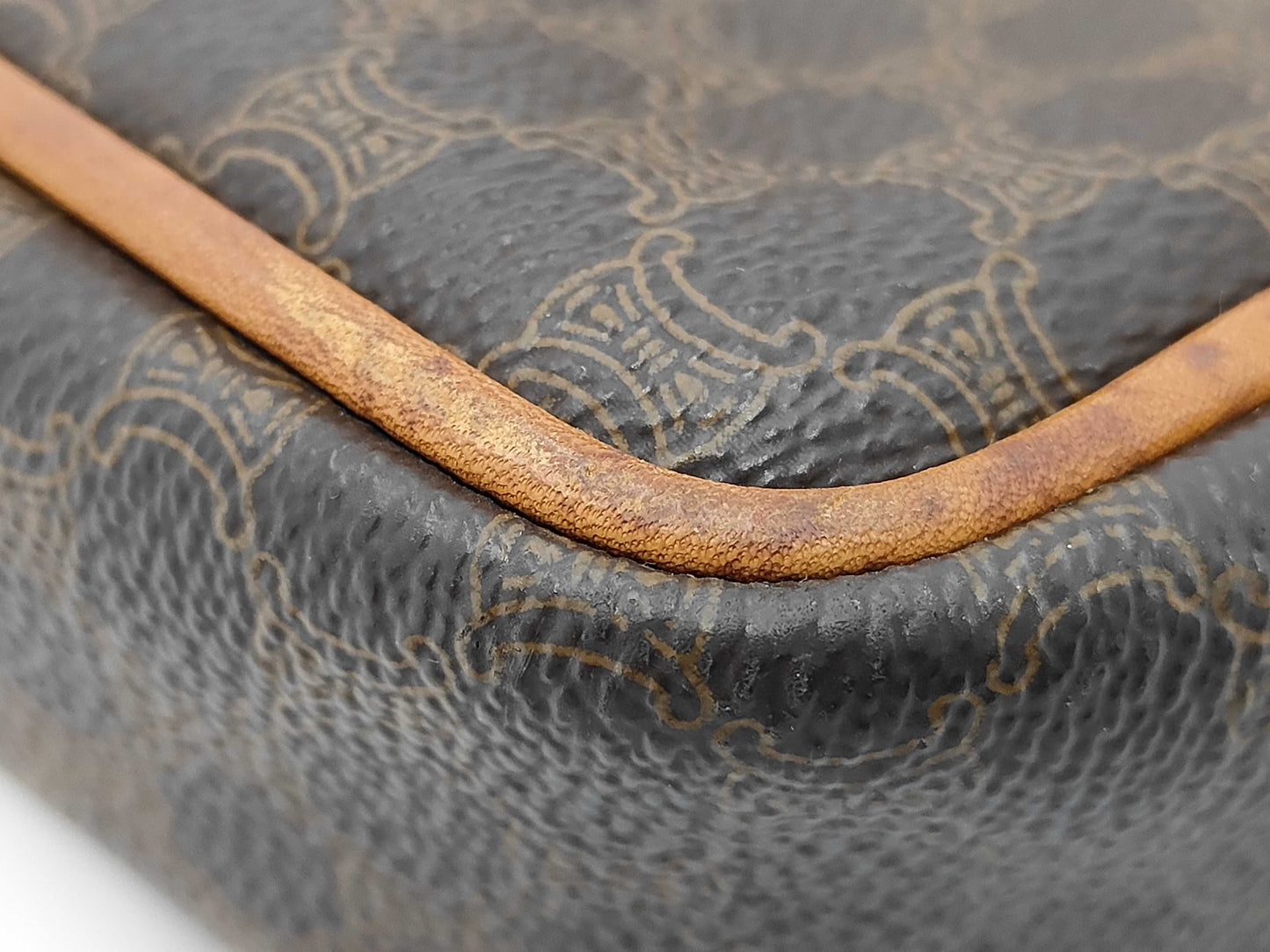 CELINE Macadam PVC Brown Shoulder Bag