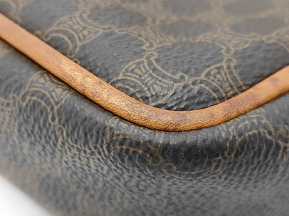 CELINE Macadam PVC Brown Shoulder Bag