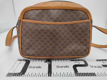 CELINE Macadam PVC Brown Shoulder Bag