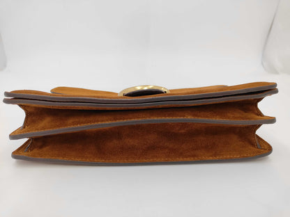 COACH Tabby Shoulder Bag Suede Brown CCK51 Shoulder Bag