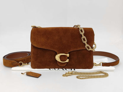 COACH Tabby Shoulder Bag Suede Brown CCK51 Shoulder Bag