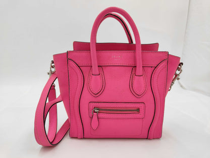 CELINE Celine Luggage Nano Shopper 2WAY Shoulder Bag Shoulder Bag