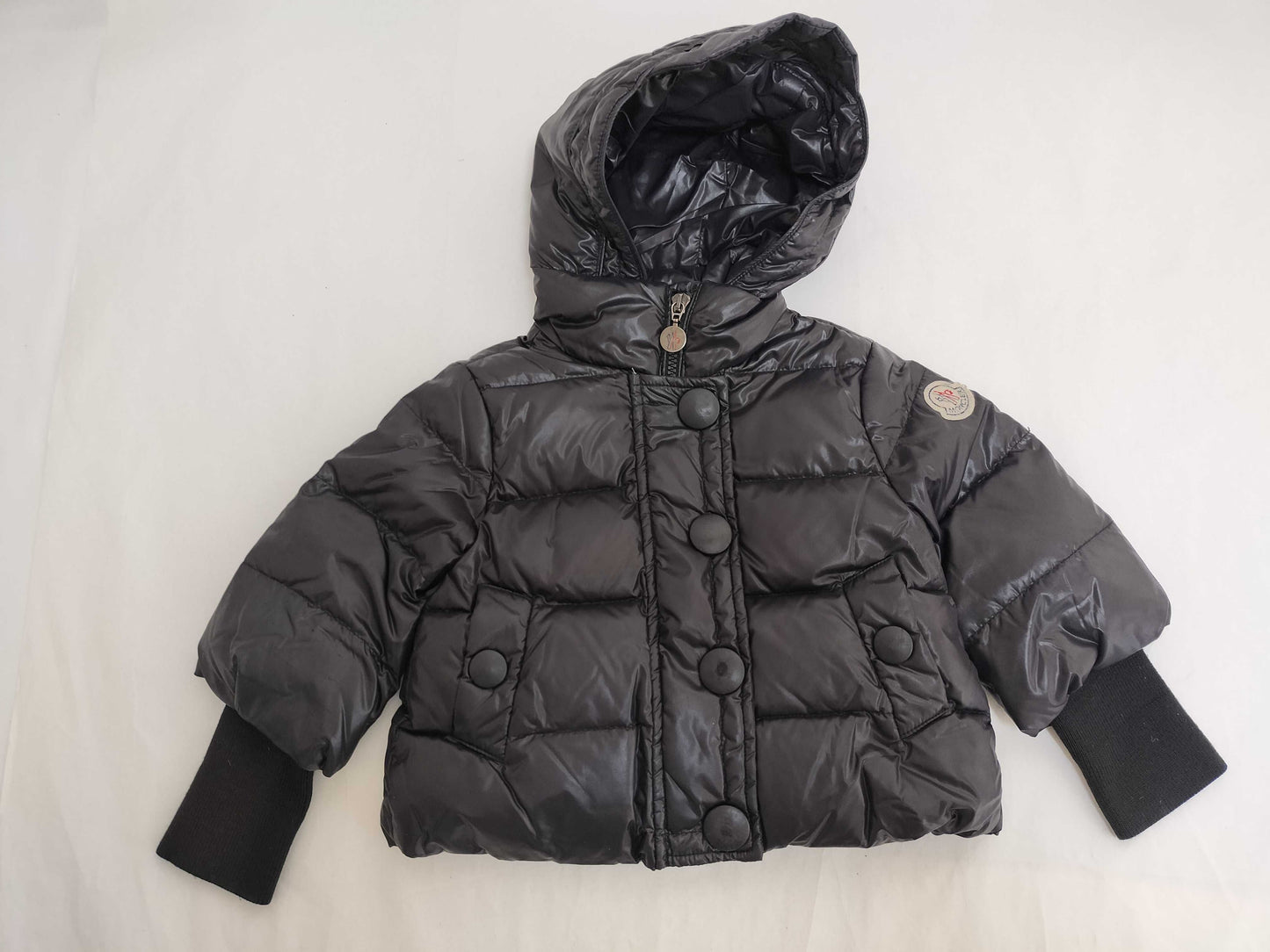 MONCLER Moncler Moncler Down Jacket Knit Sleeve Kids 90cm Black Jacket