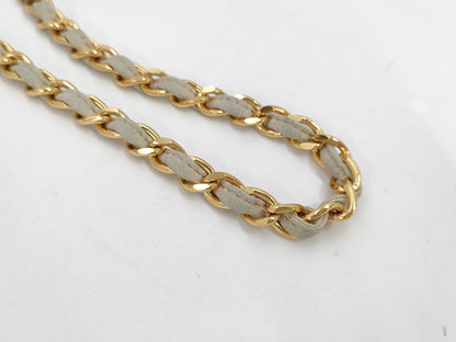 CHANEL Fringe Shoulder Bag Beige Bag