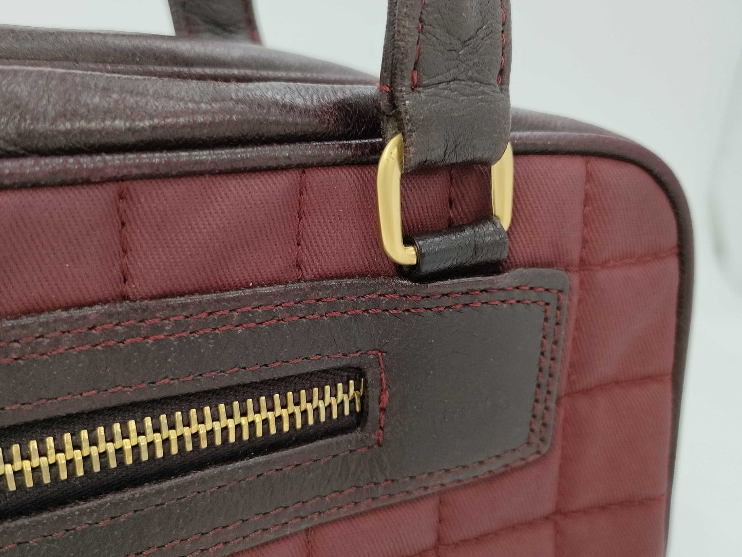 CHANEL Chocolate Bar Handbag Bordeaux Bag