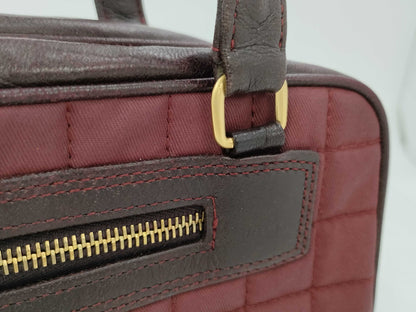 CHANEL Chocolate Bar Handbag Bordeaux Bag