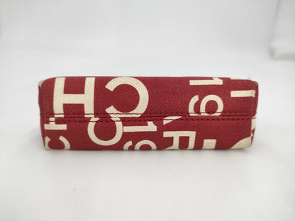 CHANEL Bicy Coin Case Red Pouch