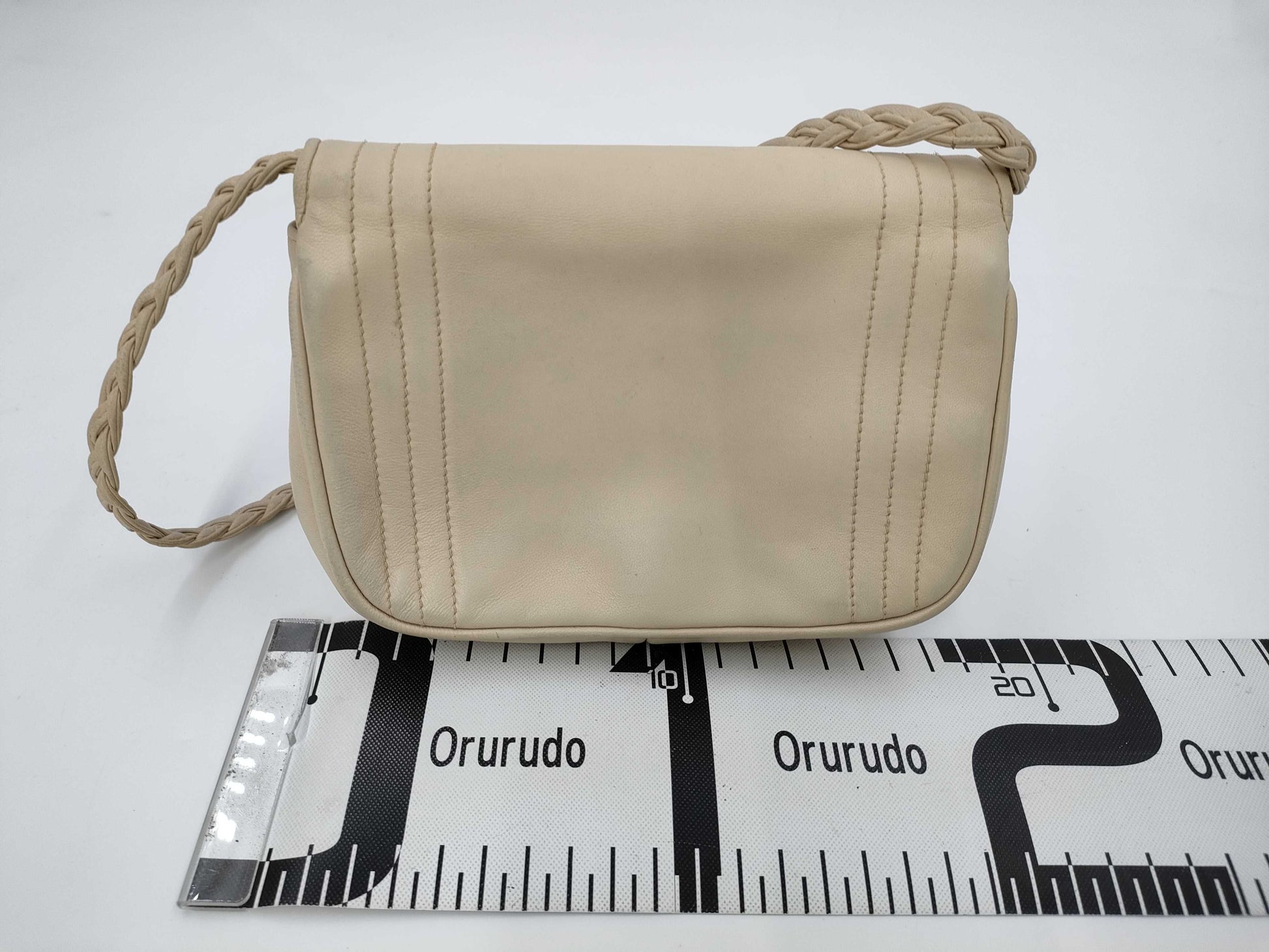 CHANEL Lambskin Beige Shoulder Bag