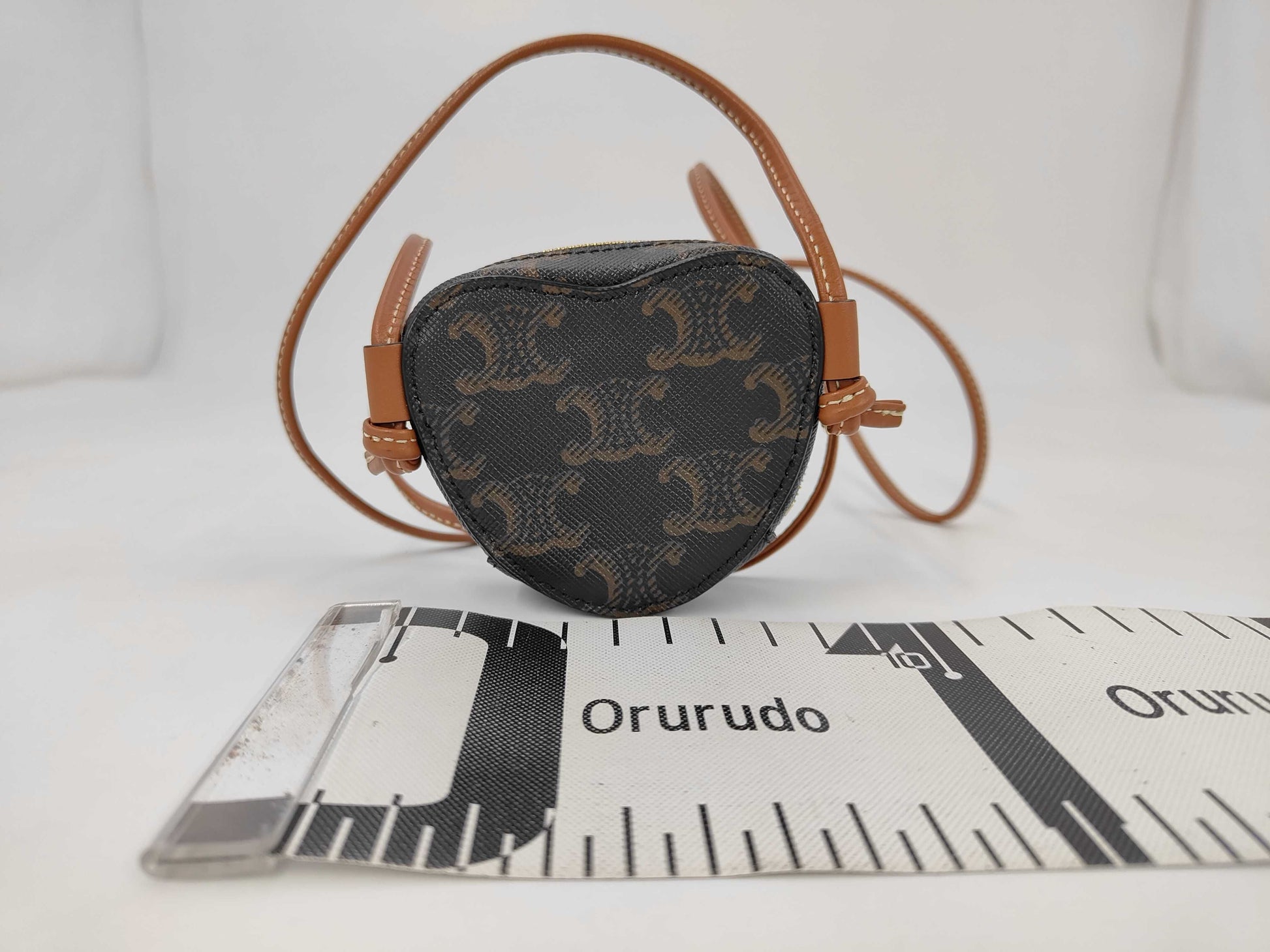 CELINE Black Macadam Shoulder Bag