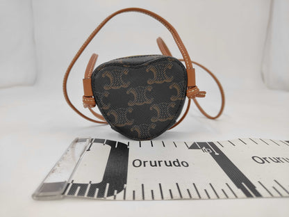 CELINE Black Macadam Shoulder Bag