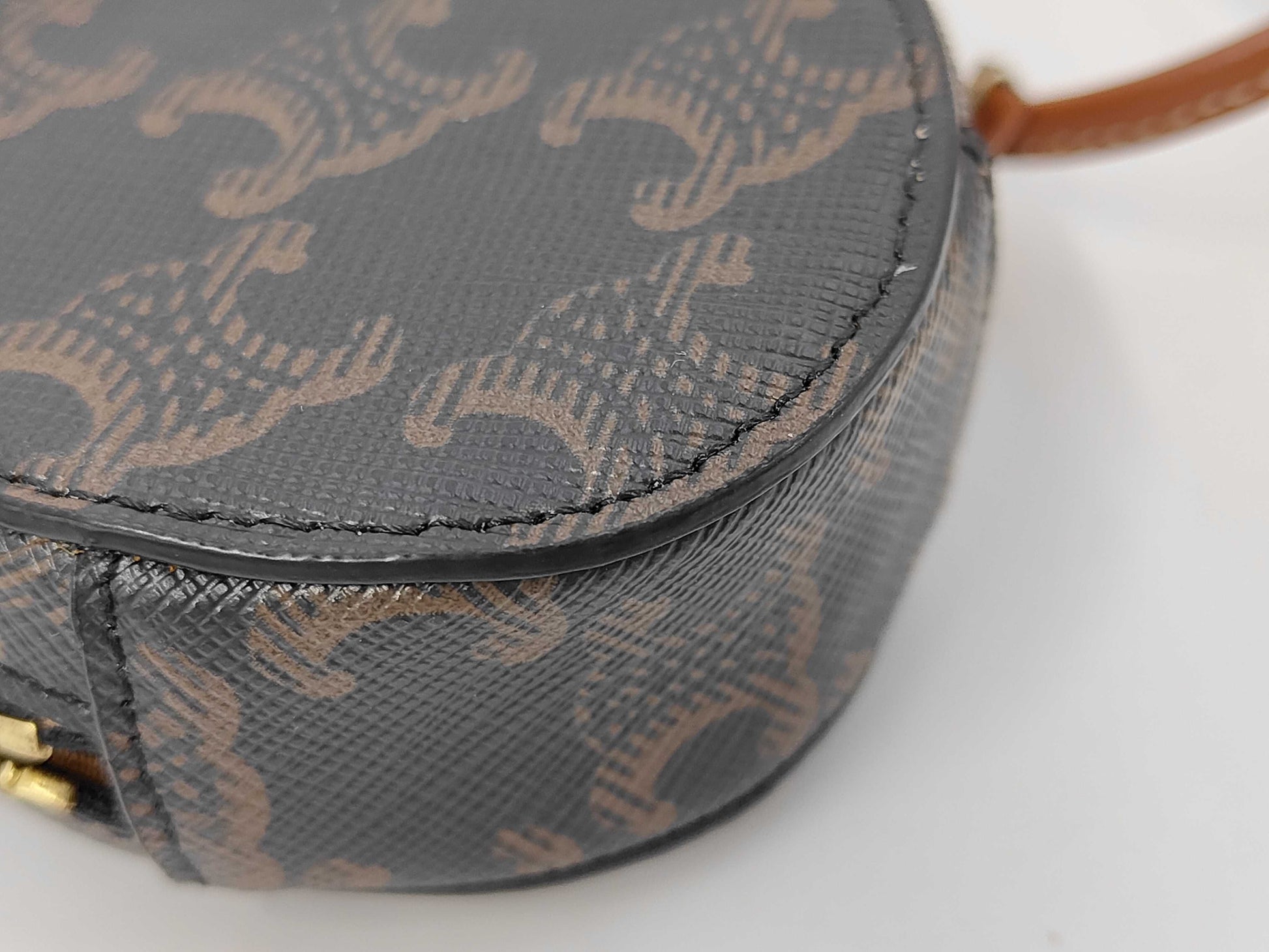 CELINE Black Macadam Shoulder Bag