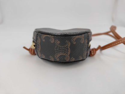 CELINE Black Macadam Shoulder Bag