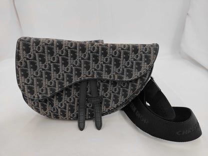 Dior Christian Dior Trotter Saddlebag Shoulder Bag