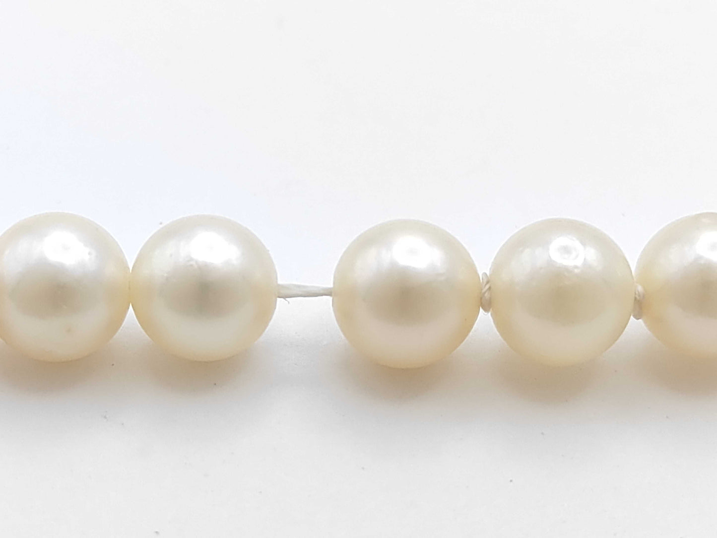 Long Pearl Diameter Approx. 6.4-6.9mm SV 72.5g Necklace 