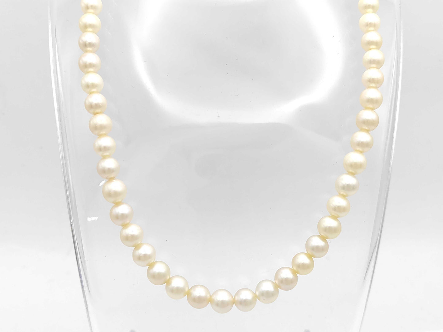 Pearl Diameter Approx. 7.1-7.5mm SV 30.6g Necklace 