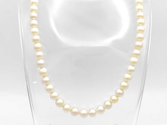 Pearl Diameter Approx. 7.1-7.5mm SV 30.6g Necklace 