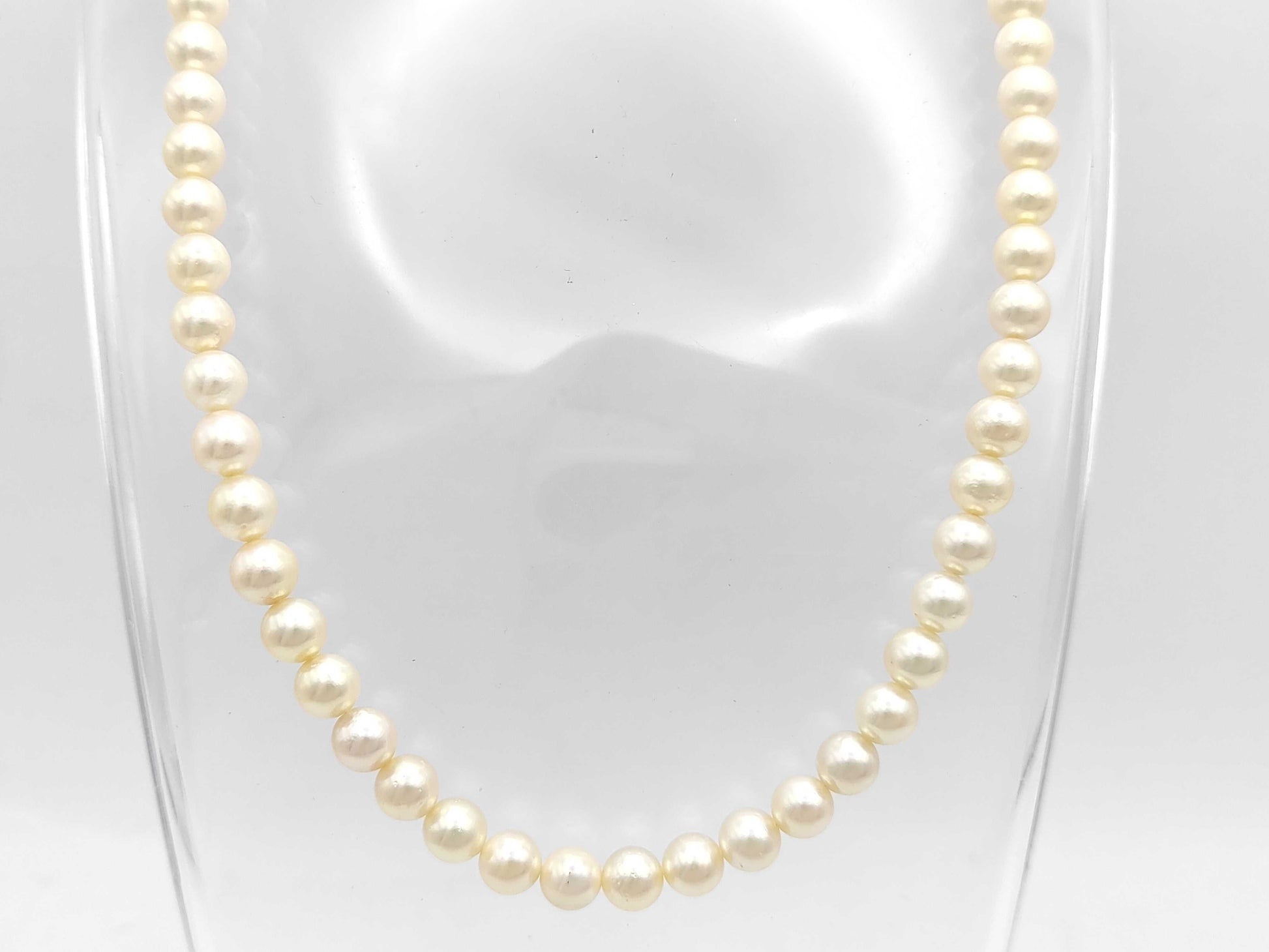 Pearl Diameter Approx. 6.5-6.9m SV 27.9g Necklace 